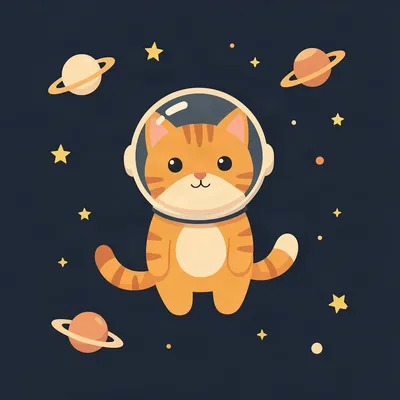 Un gato curioso explorando su universo